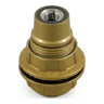 Casquilho E14 em baquelite com anel duplo — Dourado