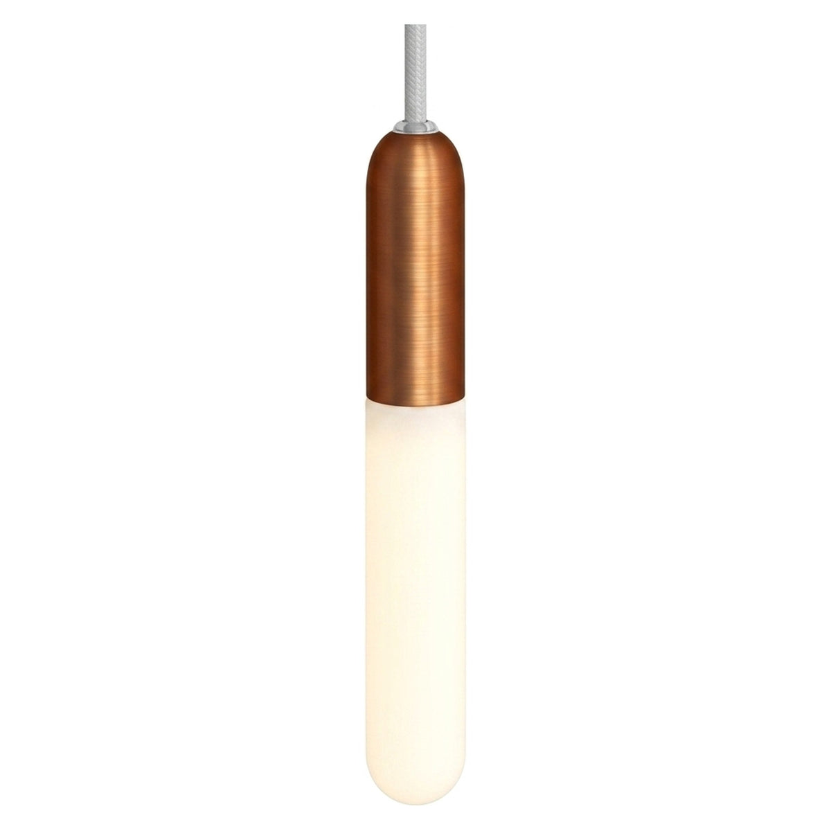 Casquilho E14 compacto em metal — Cobre acetinado