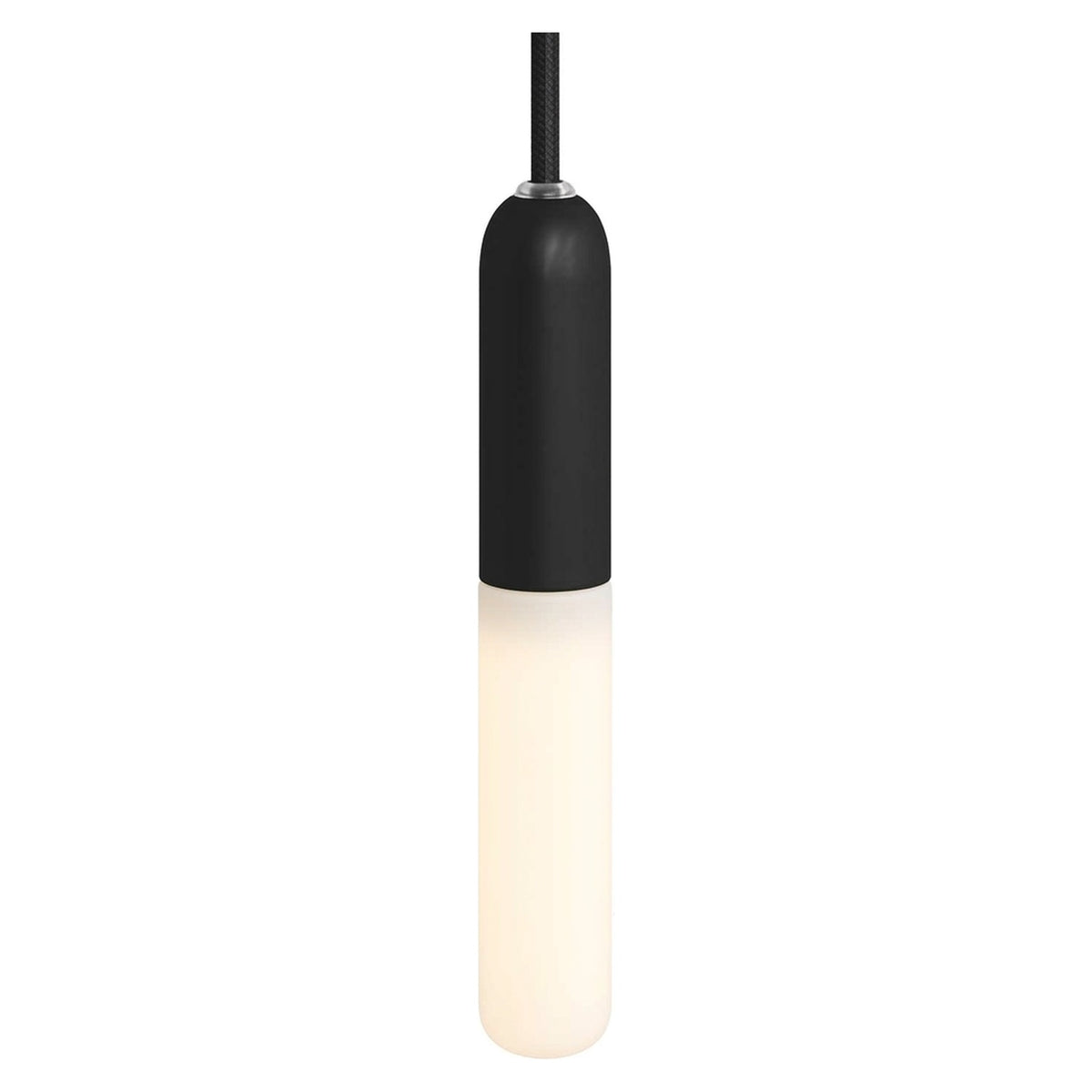 Casquilho E14 compacto em metal — Preto
