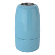 Casquilho E14 em porcelana — Azul-celeste