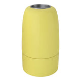 Casquilho E14 em porcelana — Amarelo