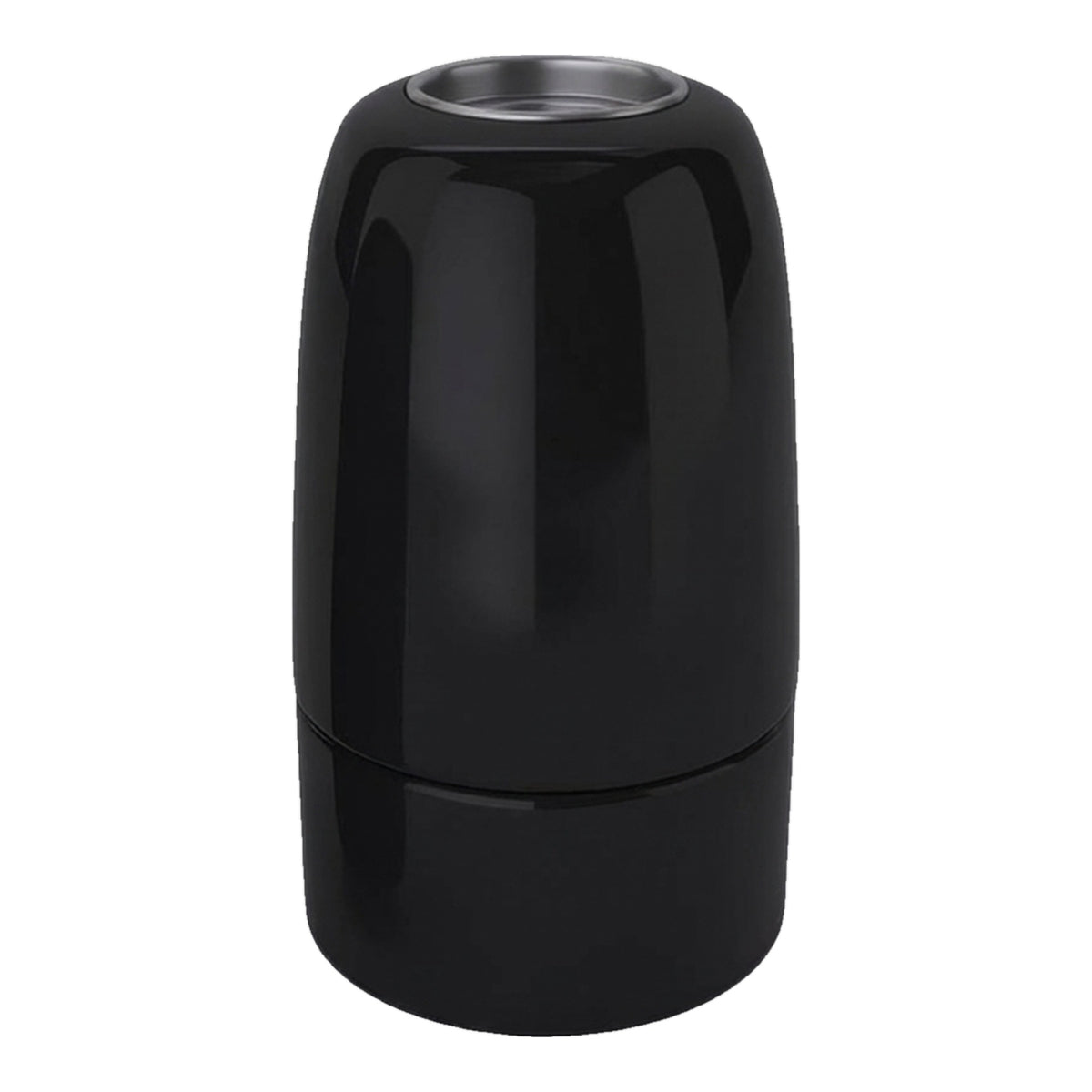 Casquilho E14 em porcelana — Preto