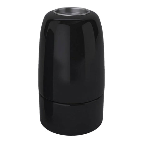 Casquilho E14 em porcelana — Preto