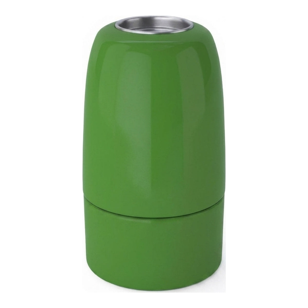 Casquilho E14 em porcelana — Verde