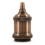 Casquilho E27 em alumínio vintage — Cobre