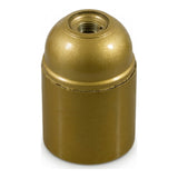 Casquilho E27 em baquelite — Dourado