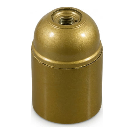 Casquilho E27 em baquelite — Dourado