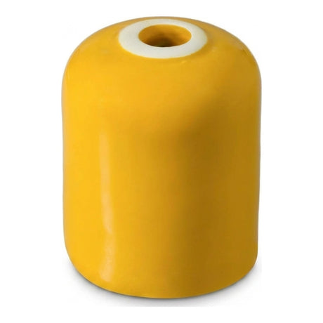 Casquilho E27 em cerâmica — Amarelo