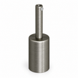 Kit de casquilho E27 cilíndrico em metal — prensa-cabo de 7 cm — acabamento titânio acetinado — vista 1