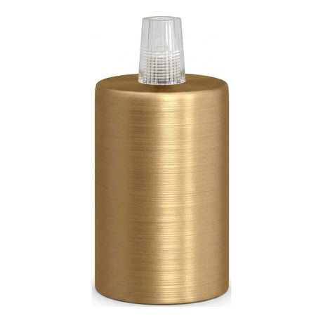 Casquilho E27 cilíndrico em metal — Cónico em plástico / Bronze acetinado