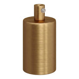 Casquilho E27 cilíndrico em metal — Cilíndrico em metal / Bronze acetinado