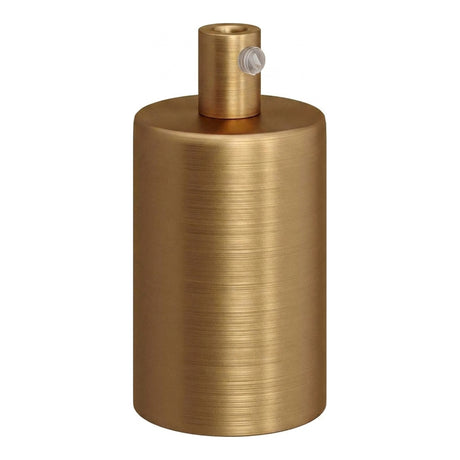 Casquilho E27 cilíndrico em metal — Cilíndrico em metal / Bronze acetinado