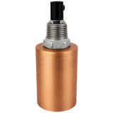 Kit de casquilho E27 em metal liso cobre sobre acessório 1/2'' (15x21mm) macho em ferro fundido galvanizado