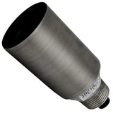 Kit de casquilho E27 em metal liso cinzento sobre acessório macho em ferro fundido galvanizado