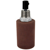 Kit de casquilho E27 em metal liso ferrugem sobre acessório 1/2'' (15x21mm) macho em ferro fundido galvanizado