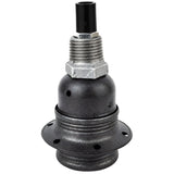 Kit de casquilho E27 em metal mate cinzento sobre acessório 1/2'' (15x21mm) macho em ferro fundido galvanizado