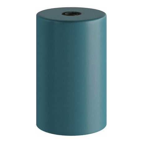 Casquilho E27 em metal pastel — Azul petróleo