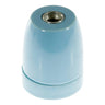 Casquilho E27 em porcelana — Azul-celeste