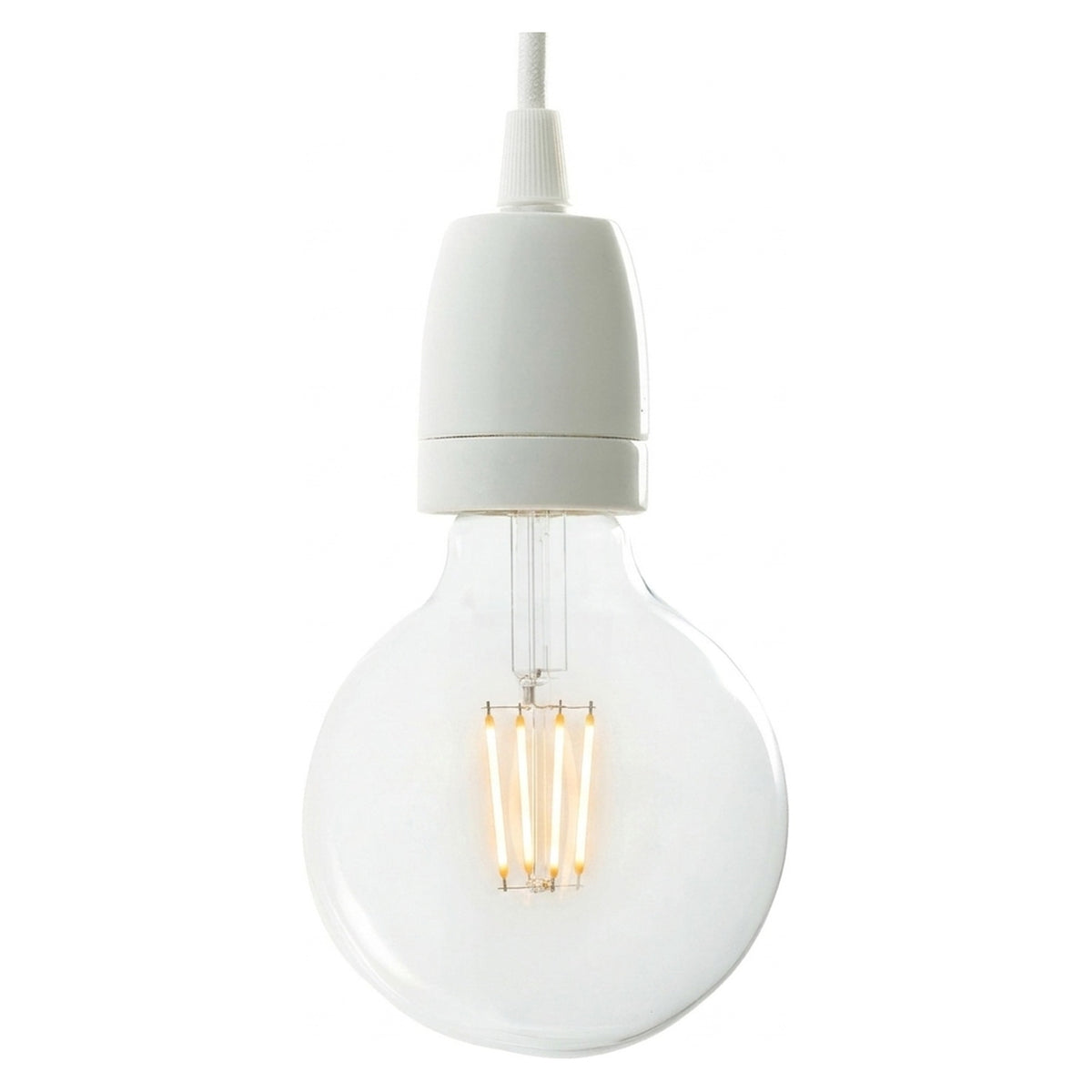 Casquilho E27 em porcelana — Branco