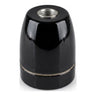 Casquilho E27 em porcelana — Preto