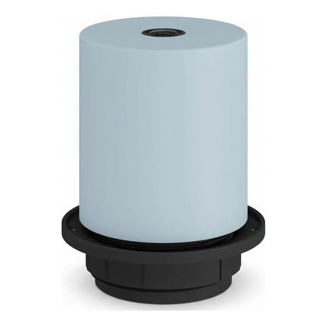 Casquilho E27 semirroscado em metal — Azul céu