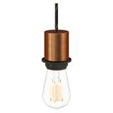 Casquilho E27 semirroscado em metal — Cobre acetinado
