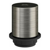 Casquilho E27 semirroscado em metal — Titânio acetinado