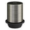 Casquilho E27 semirroscado em metal — Titânio acetinado