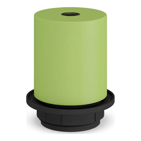 Casquilho E27 semirroscado em metal — Verde relva
