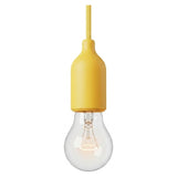 Casquilho E27 em silicone com prensa-cabo oculto — Amarelo