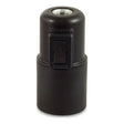 Casquilho E27 em termoplástico com interruptor — Preto