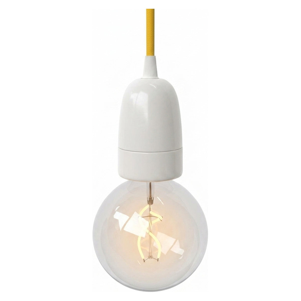 Casquilho E40 em porcelana — Branco
