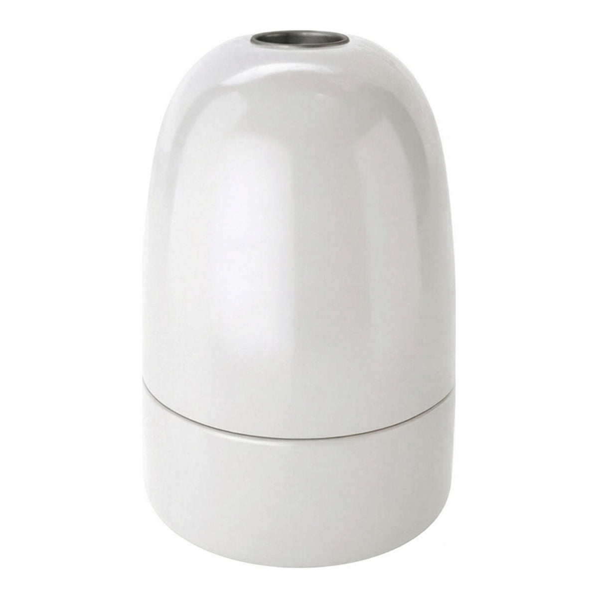 Casquilho E40 em porcelana — Branco