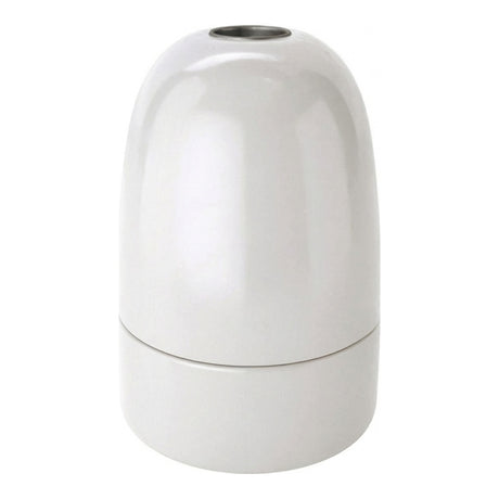 Casquilho E40 em porcelana — Branco