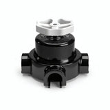 Kit comutador de escada em porcelana com botão e base — Preto / Branco / 3 saídas
