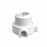 Kit tomada de parede e base em porcelana — Francesa 2P+T 16 A / Branco / 2 saídas