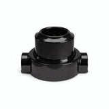 Kit tomada de parede e base em porcelana — Francesa 2P+T 16 A / Preto / 2 saídas em linha