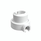 Kit tomada de parede e base em porcelana — Schuko 2P+T 16 A / Branco / 1 saída