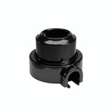 Kit tomada de parede e base em porcelana — Schuko 2P+T 16 A / Preto / 1 saída
