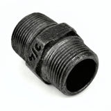 Niple igual em ferro fundido preto - foto de produto sobre fundo branco 5