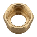 Luva de redução fêmea-fêmea em latão CW617N BSP - vista superior