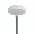 Mini florão cilíndrico em metal, Ø 83 mm — 1 furo central / Cónico em termoplástico / Branco mate