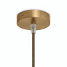 Mini florão cilíndrico em metal, Ø 83 mm — 1 furo central / Cónico em termoplástico / Bronze acetinado