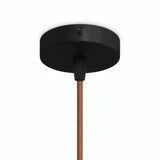 Mini florão cilíndrico em metal, Ø 83 mm — 1 furo central / Cónico em termoplástico / Preto