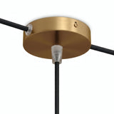 Mini florão cilíndrico em metal, Ø 83 mm — 1 furo central e 2 laterais / Cónico em termoplástico / Bronze acetinado