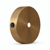 Mini florão cilíndrico em metal com interruptor, Ø 83 mm — Bronze acetinado