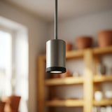 Mini foco LED em metal Mini GU10 — Titânio acetinado