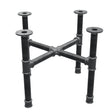 Base de mesa de centro, pés em cruz, ferro fundido e aço Ø 42 mm, 71 × 71 cm, altura 54 cm