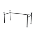 Base de secretária, estrutura em U, ferro fundido e aço Ø 42 mm, 166 × 76 cm, altura 70 cm