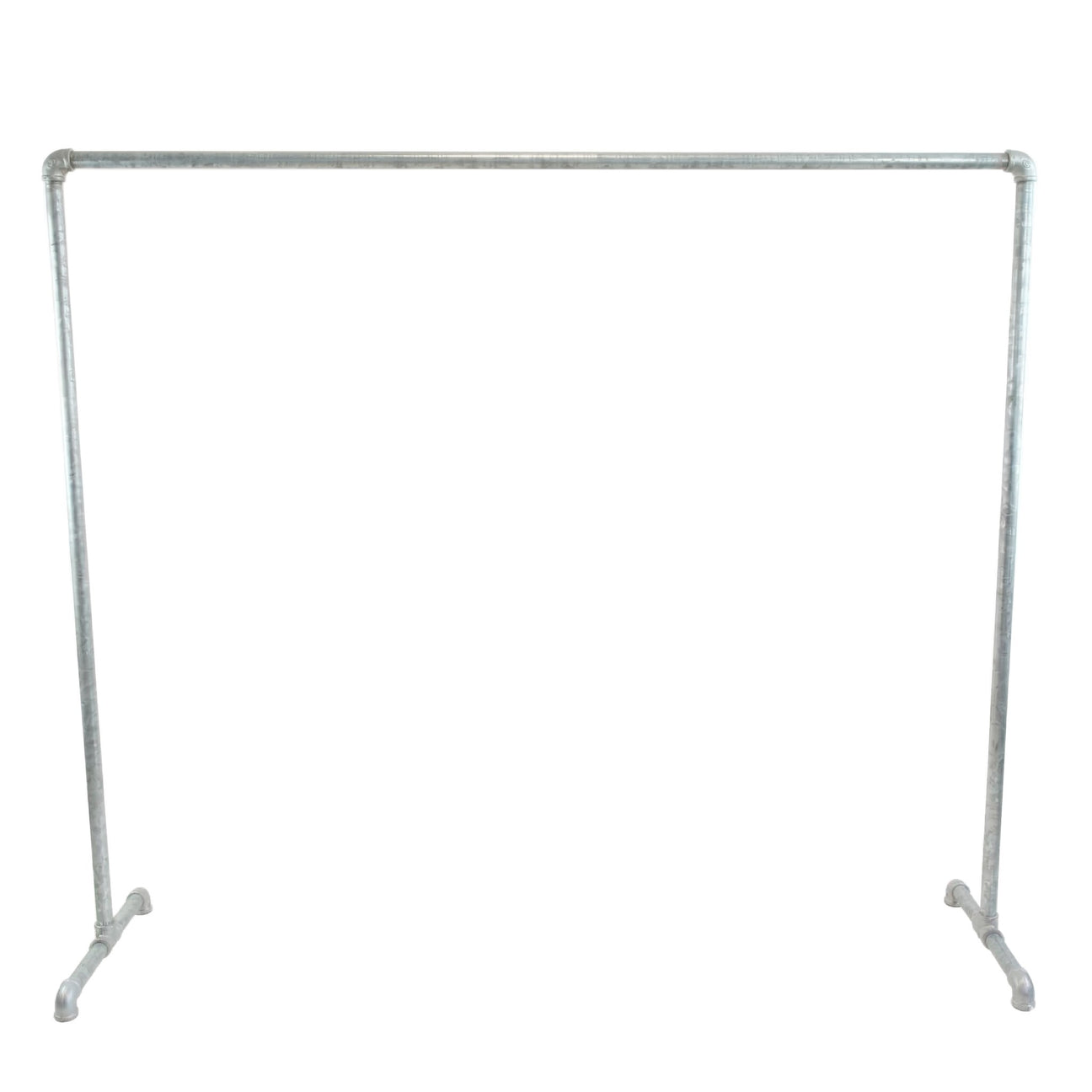 Suporte para cabides simples para roupas galvanizado estilo atelier - vista geral